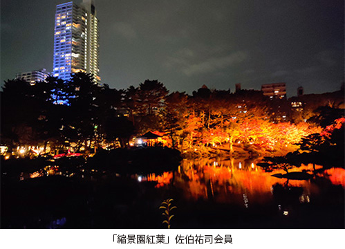 「縮景園紅葉」佐伯祐司会員
